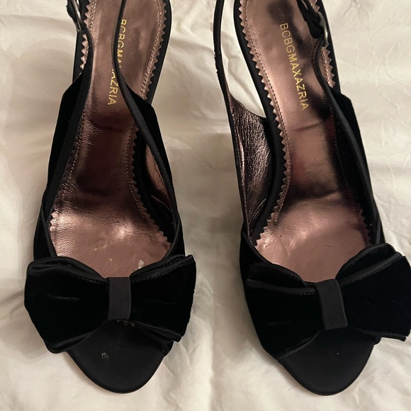 Black Velvet Heels - Picture 7 of 8